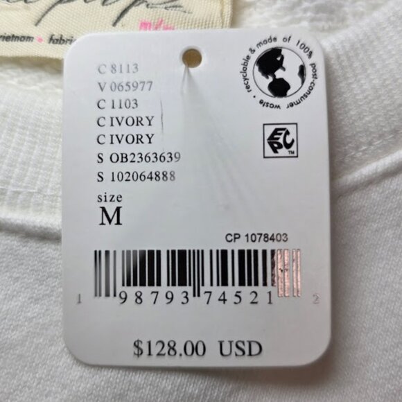 NWT Free People Sweet Nashville Sweatshirt M - Picture 10 of 13